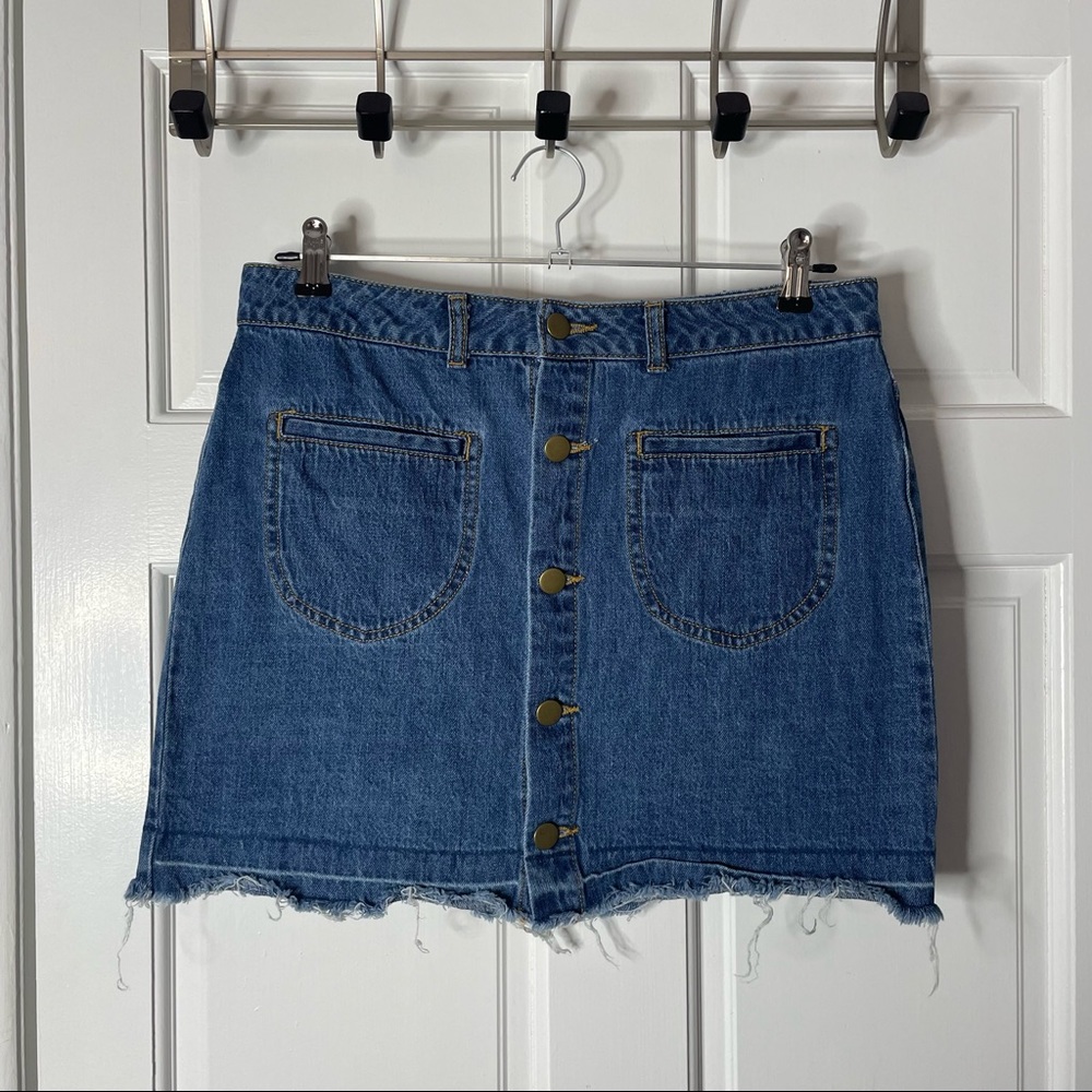 Forever 21 Jean Skirt- L